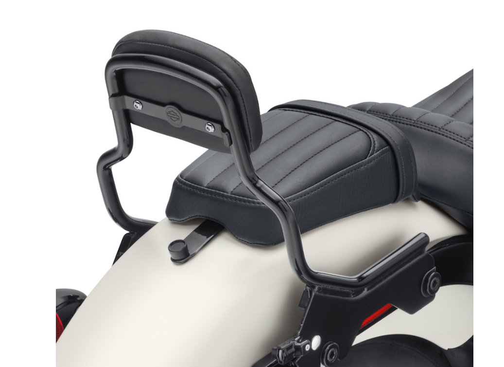 Montant de Sissy Bar HoldFast – Court – Noir brillant