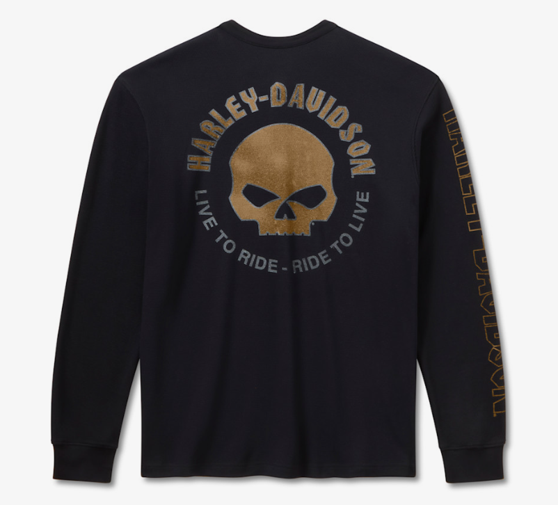 Henley thermique Willie G Dark Custom pour hommes