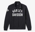 Pull en polaire H-D Essential à col zippé pour hommes - Harley Black