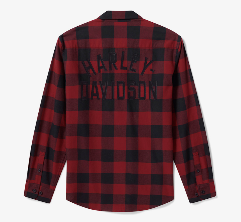 Chemise tissée à carreaux H-D Essential Buffalo pour hommes