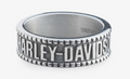 Bague pour homme avec logo en relief Harley-Davidson
