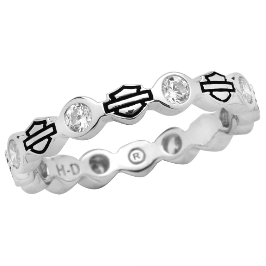 Bague argent Bar & Shield Harley-Davidson femme