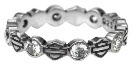 Bague argent Bar & Shield Harley-Davidson femme