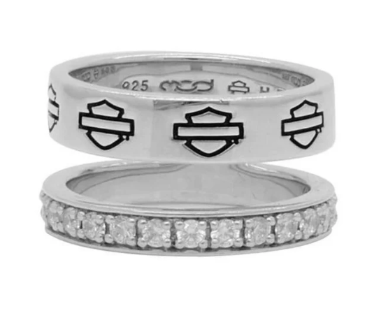 Bague double en argent sterling Harley-Davidson®