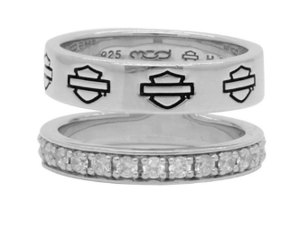 Bague double en argent sterling Harley-Davidson®