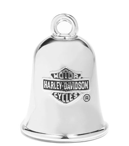 Ride Bell  Harley-Davidson « Winged Skull Bar & Shield » - argent