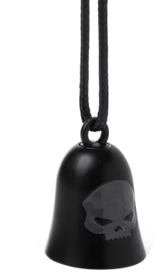 Ride bell Harley-Davidson - noir mat - Skull With Bar & Shield Ride Bell