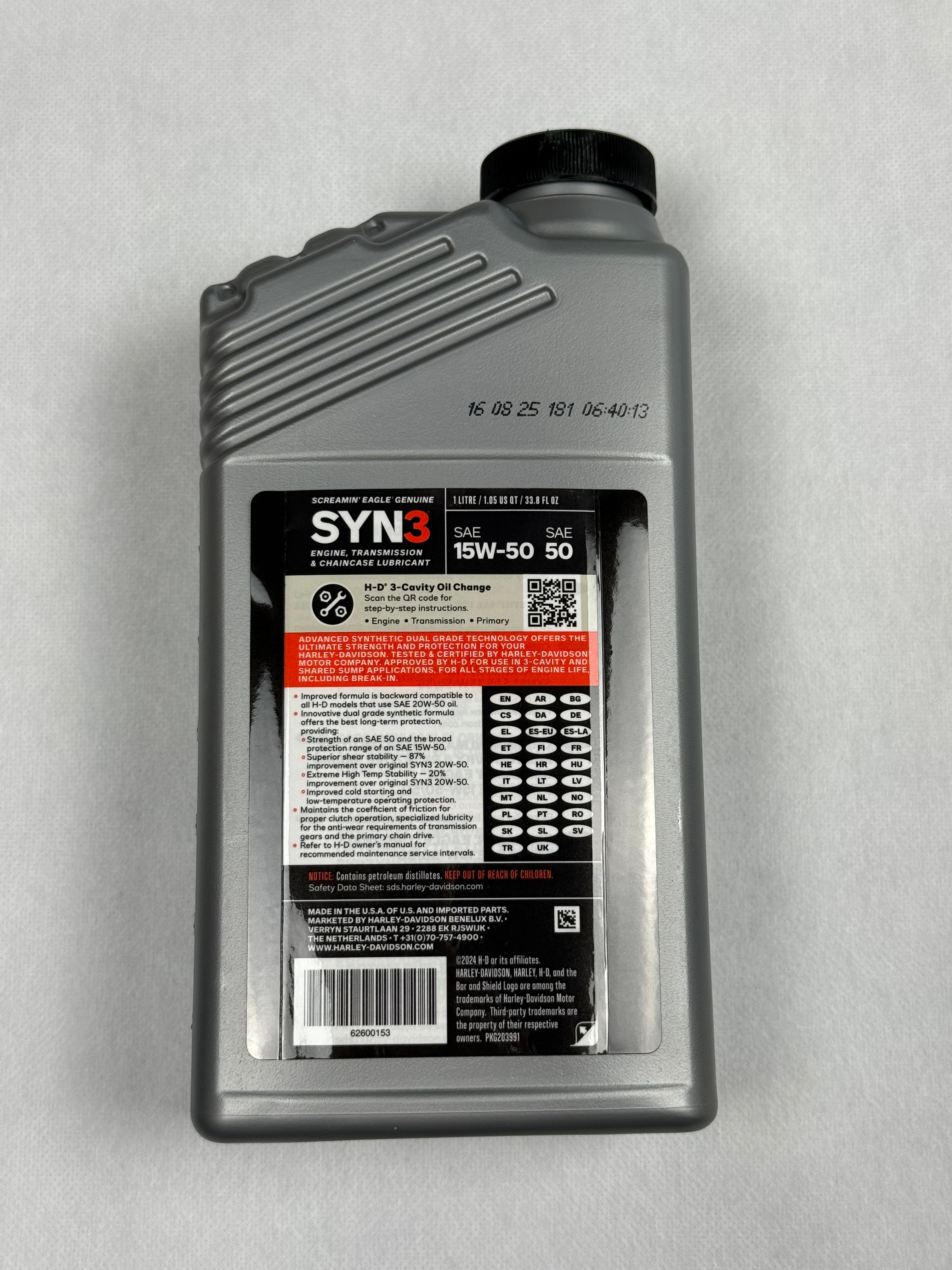 Screamin' Eagle Syn3 15W50 Oil