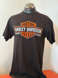 T-shirt Harley-Davidson Le Mans - ELONGATES B & S ON BLACK