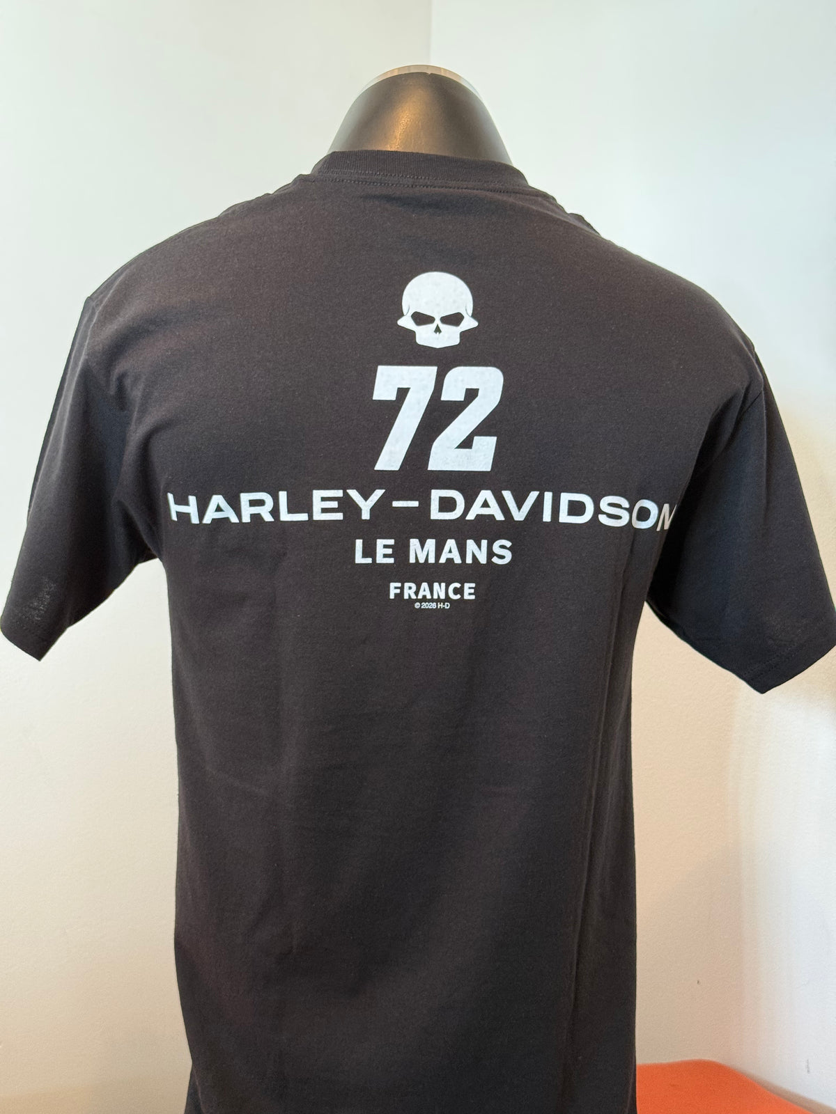 T-shirt Harley-Davidson Le Mans - ELONGATES B & S ON BLACK