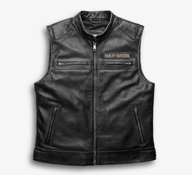 Blouson en cuir Passing Link pour hommes