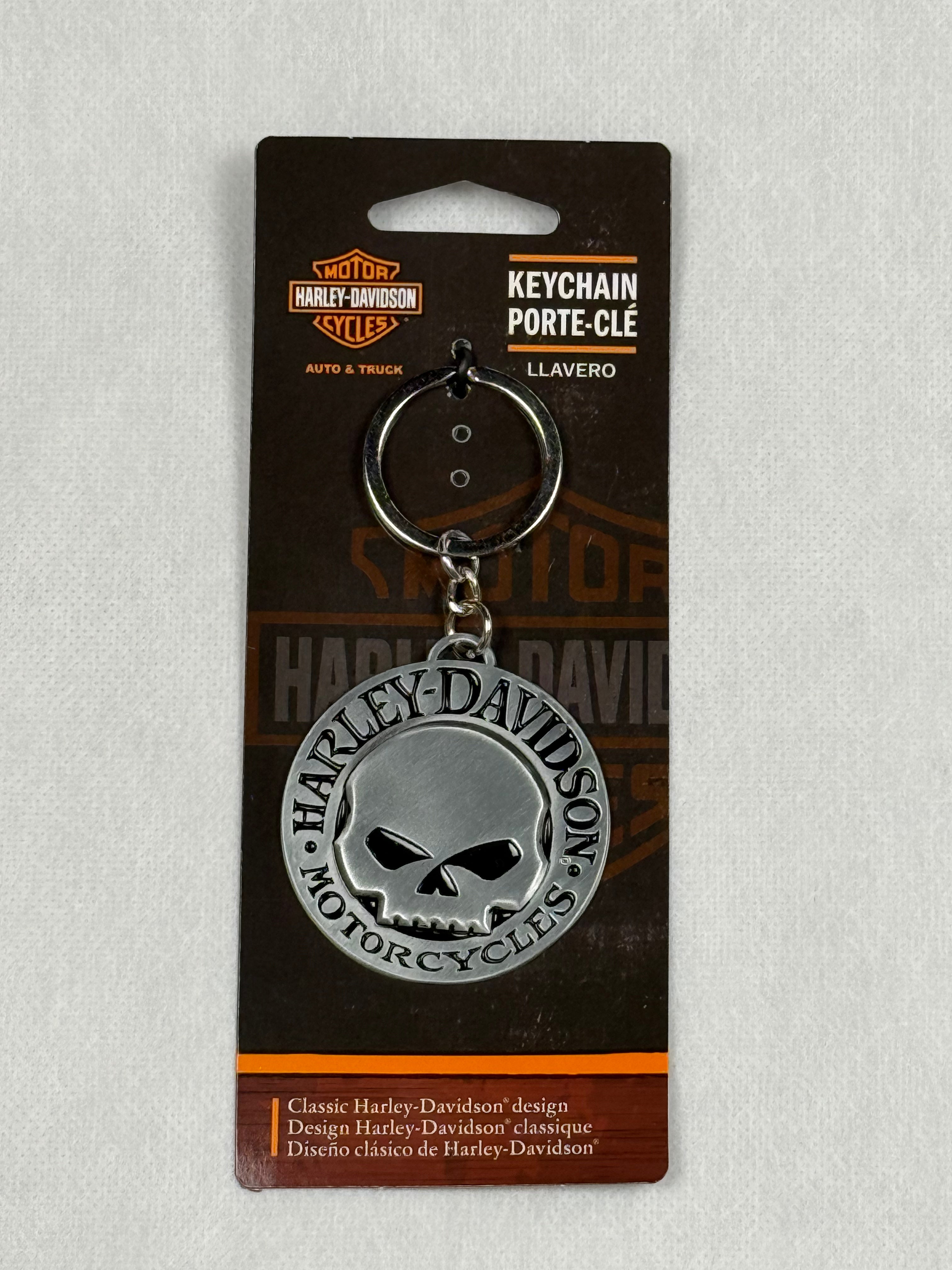 Harley-Davidson Skull Keychain