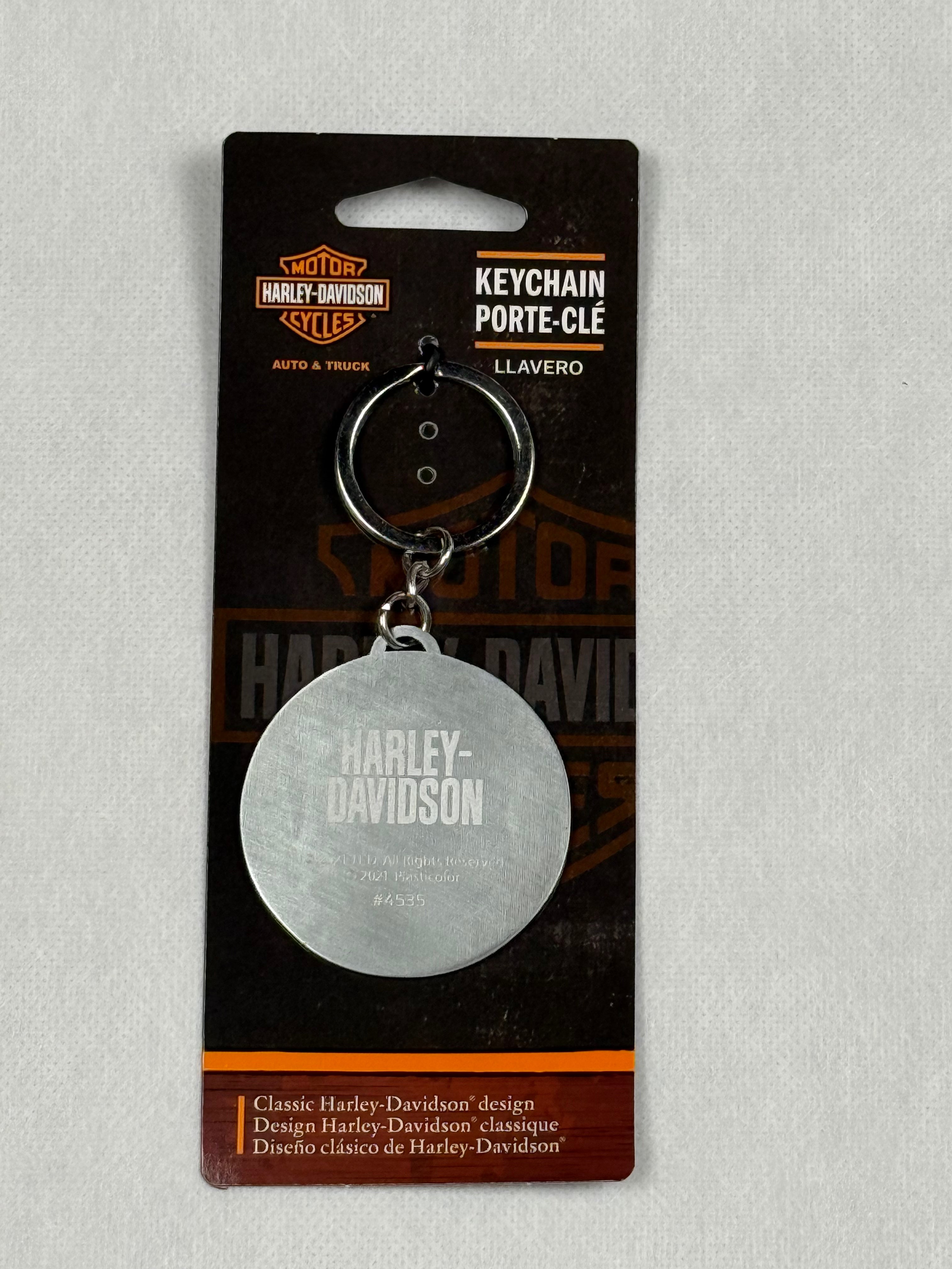 Harley-Davidson Skull Keychain