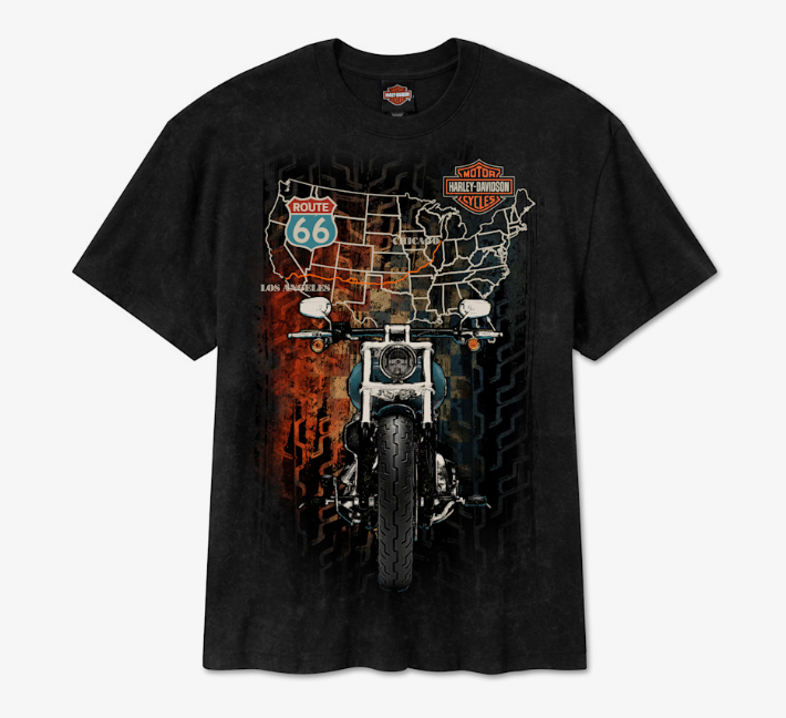 T-shirt H-D Route 66 Anniversary à manches courtes pour hommes