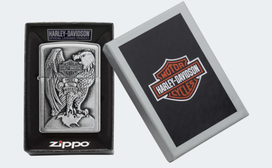 Briquet Zippo - Harley-Davidson - USA EAGLE & GLOBE