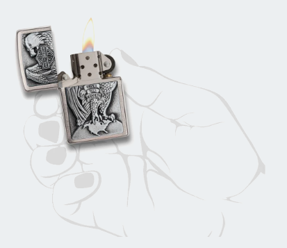 Briquet Zippo - Harley-Davidson - USA EAGLE & GLOBE