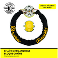 XTREM PROTECT Chaîne + Bloque Chaîne avec ancrage Kit haute sécurité