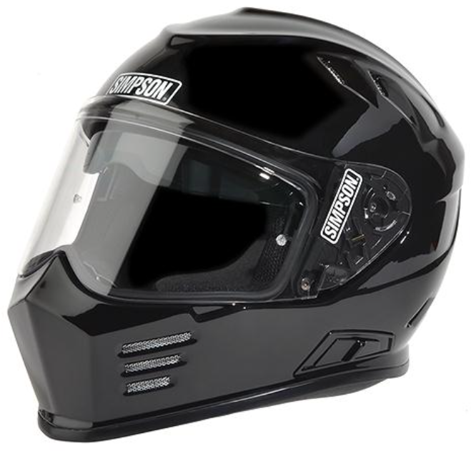 Casque Simpson Venom - Noir brillant