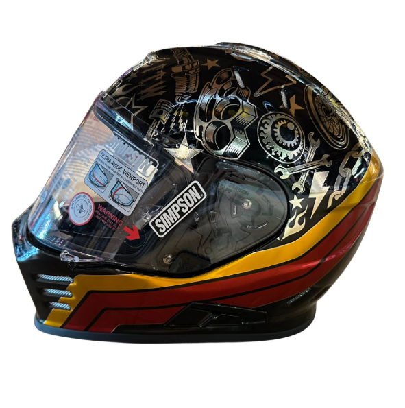 Casques de moto Simpson Venom Tattoo