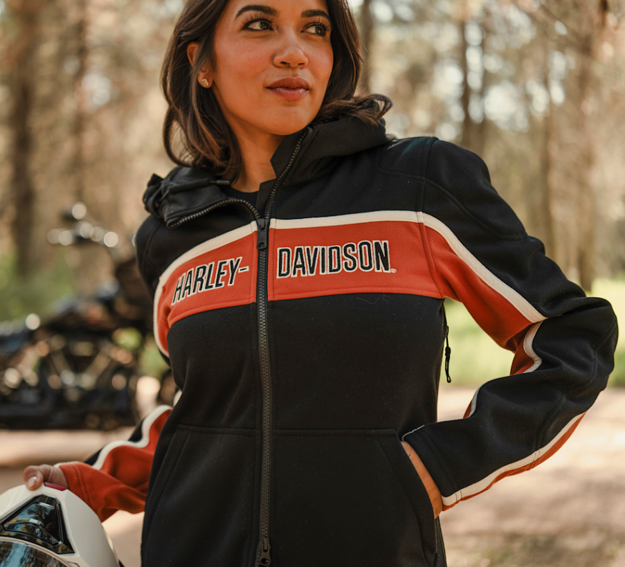 Polaire de moto à capuche H-D Trenton Deflector 2.0 pour femmes