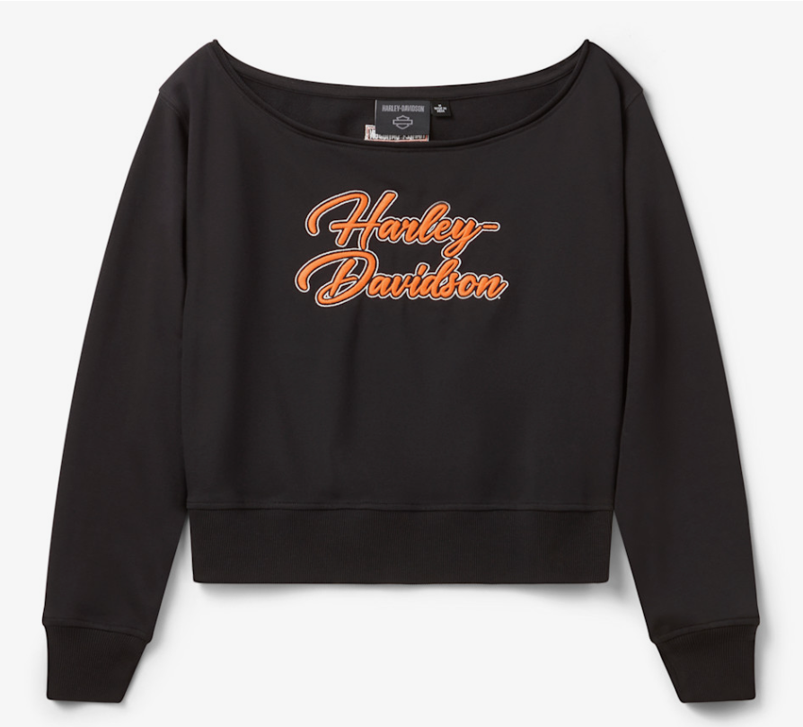 Sweat H-D Essential à épaules dénudées pour femmes - Harley Black