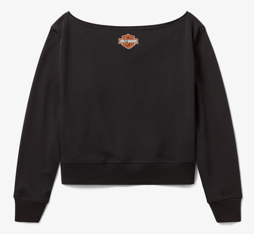 Sweat H-D Essential à épaules dénudées pour femmes - Harley Black