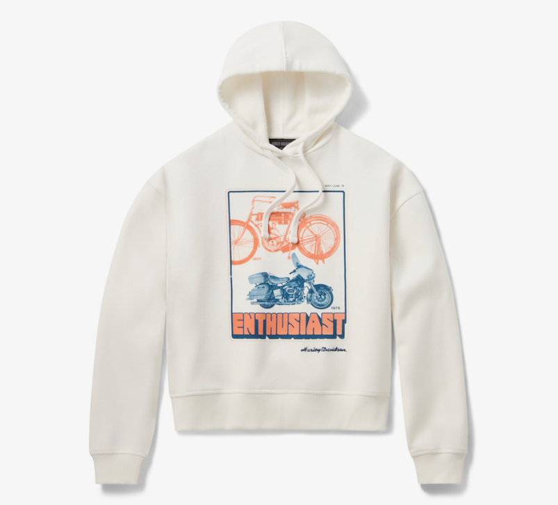 Sweat à capuche vintage Enthusiast de 1976 - Femme